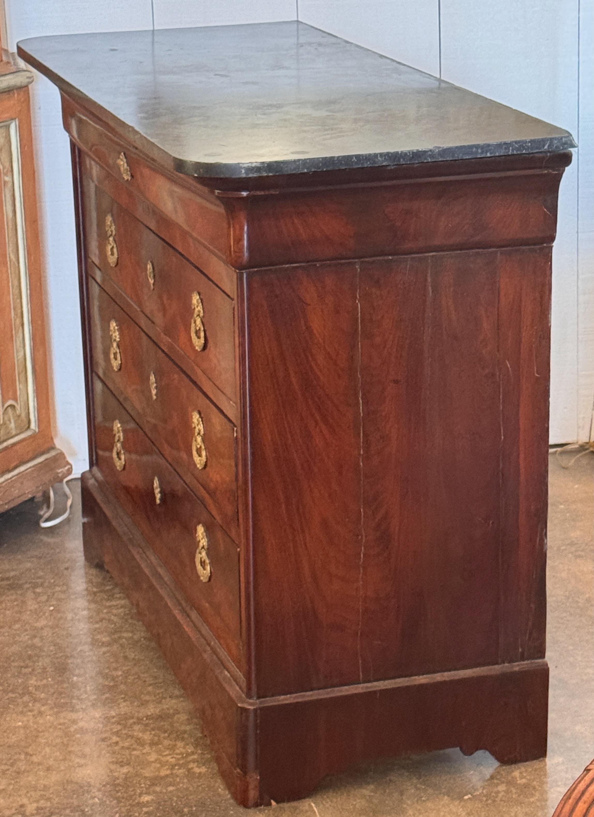Louis Philippe Marble-Top Commode For Sale 4