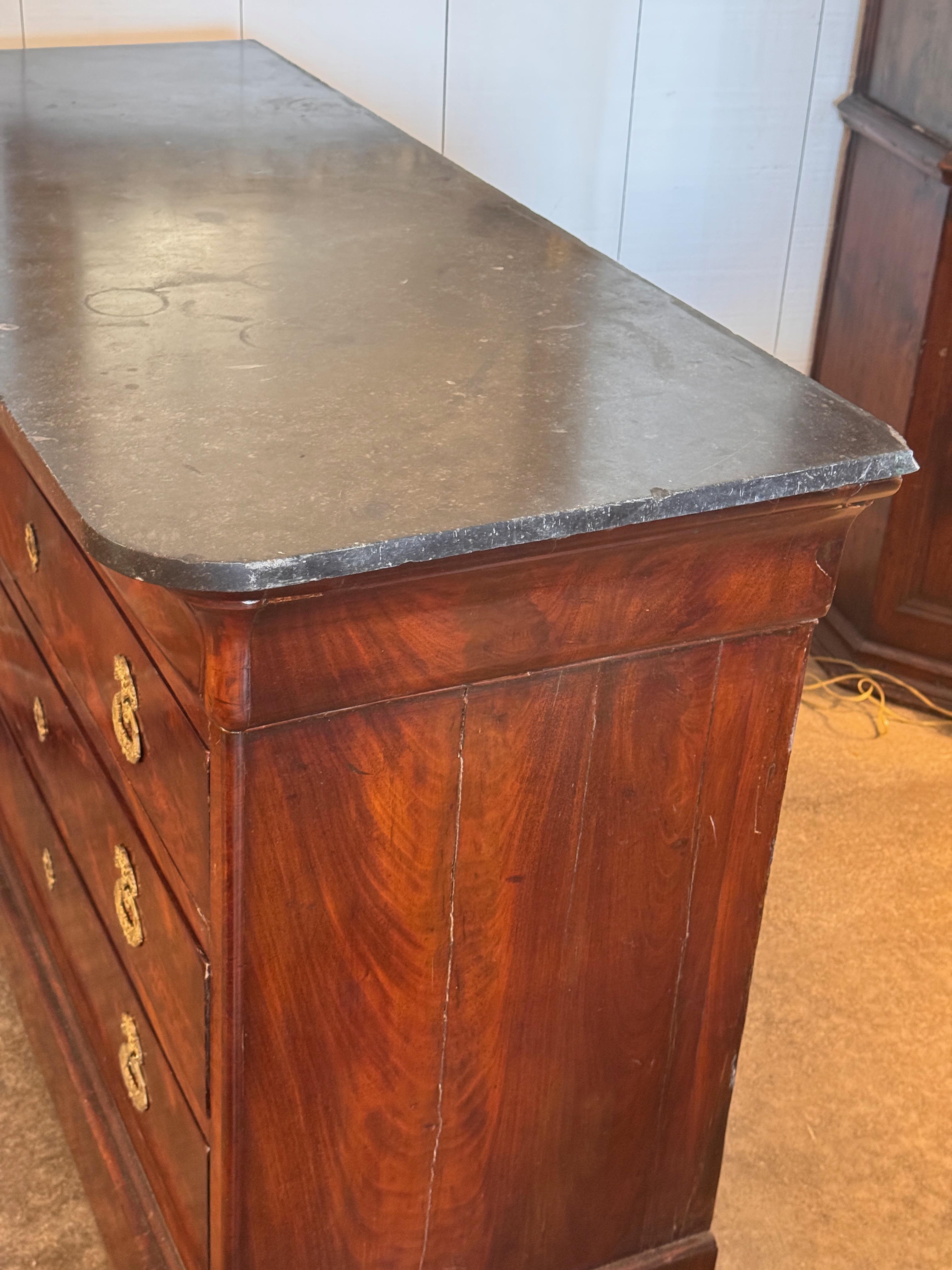 Louis Philippe Marble-Top Commode For Sale 3