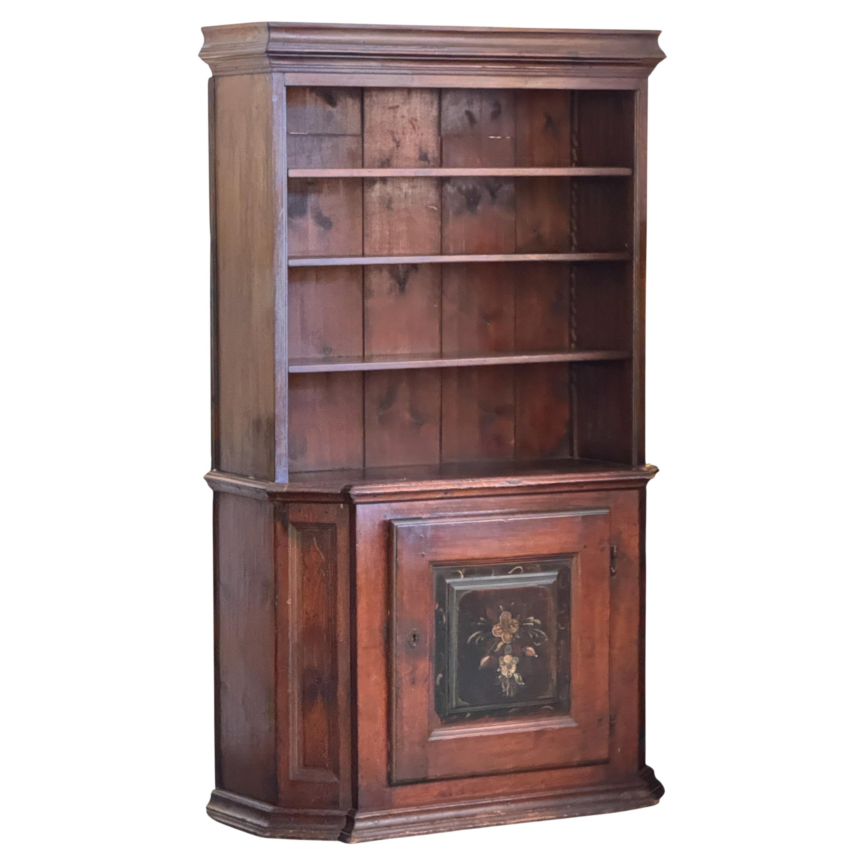 Bemalter schwedischer Schrank aus dem 19.