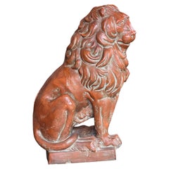 Vintage English Terracotta Lion