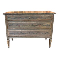 18th Century Italian Neoclassical Painted Chest