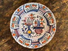 18th Century Dutch Polychrome Delft Charger