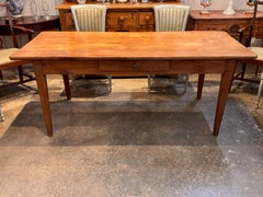 19th Century French Cherry Farm Table