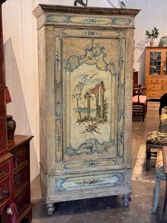 Armadio veneziano dipinto del XIX secolo