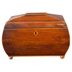 Sarcophagus Form Tea Caddy with Fitted Interior