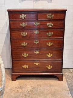 19th Century Tall Mahogany Chest of Drawers