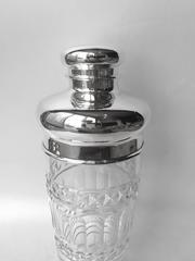 Hawkes American Cut-Glass and Gorham Sterling Cocktail Shaker, circa 1900