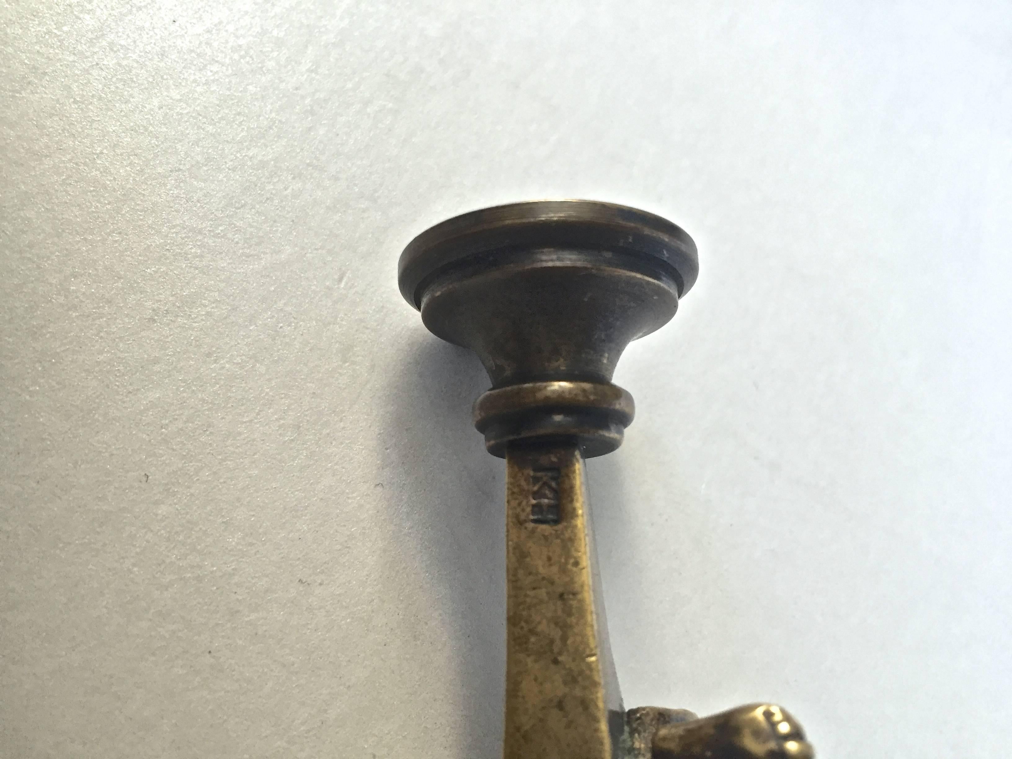 Rare Austrian Miniature Bronze Wax Seal Erotic Subject Matter, 19th Century In Excellent Condition In Redding, CA