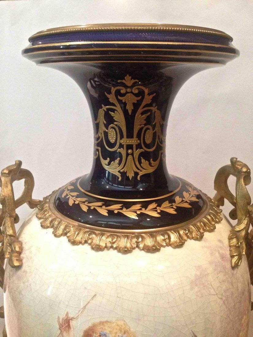 Early 20th Century  Sèvres Style Urn by C. La Barre 41
