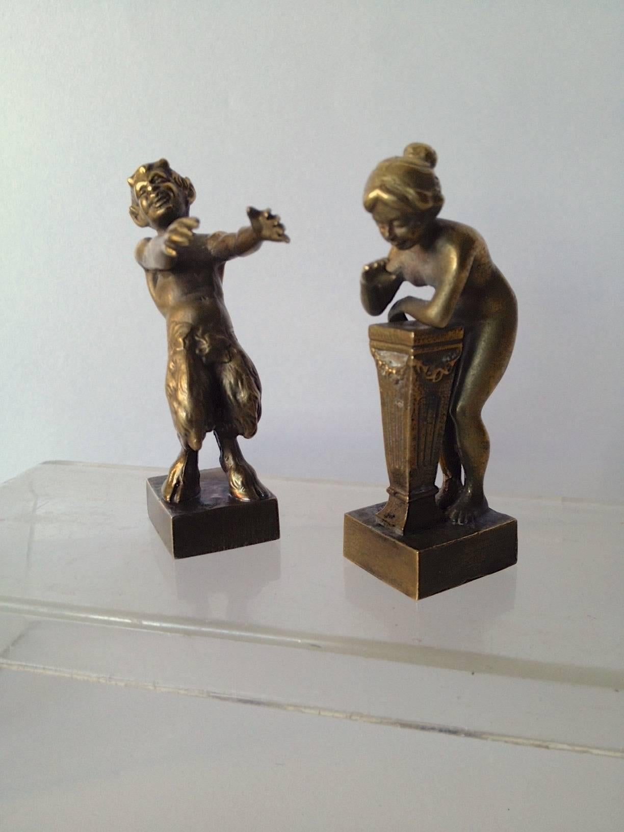 Early 20th Century Miniature Erotic Austrian Animated Figure Group, circa 1900