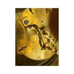 19th Century Figural Gilt Bronze Cartel Clock Signed Le Roy