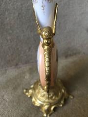 Dresden Hand-Painted Portrait Vase with Gilt Bronze Figural Mounts, circa 1900