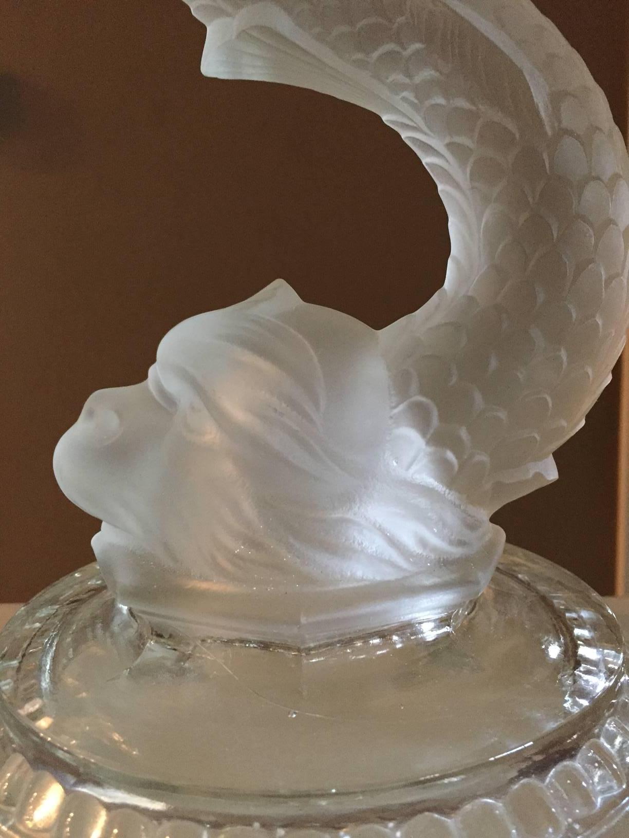 French Baccarat Dolphin Candelabra Prisom Lusters Very Elegant, circa 1900