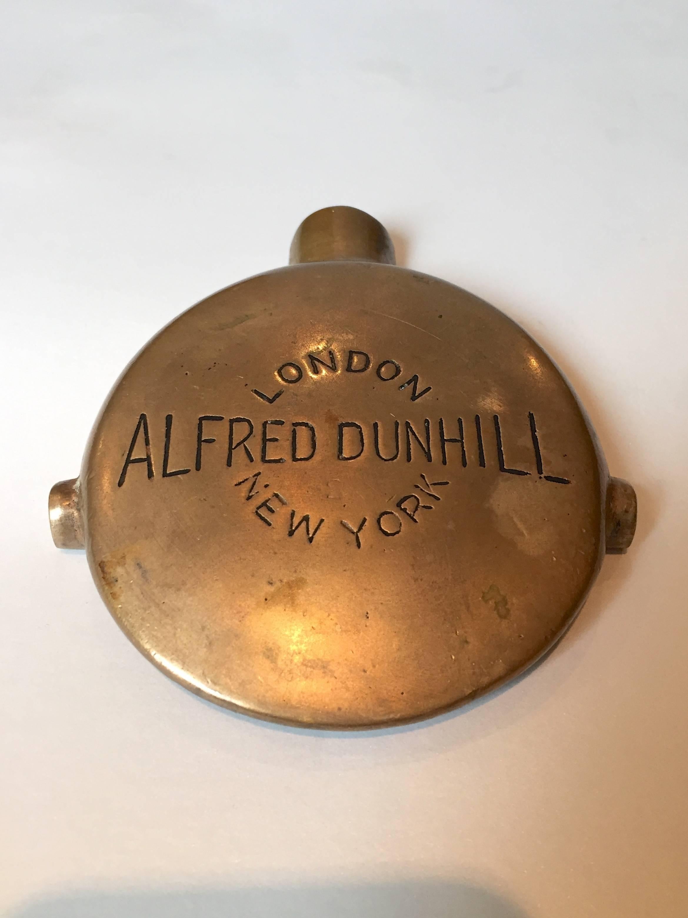 Early 20th Century Alfred Dunhill Gilt Bronze Floor Standing Cigar Ashtray, circa 1920s﻿
