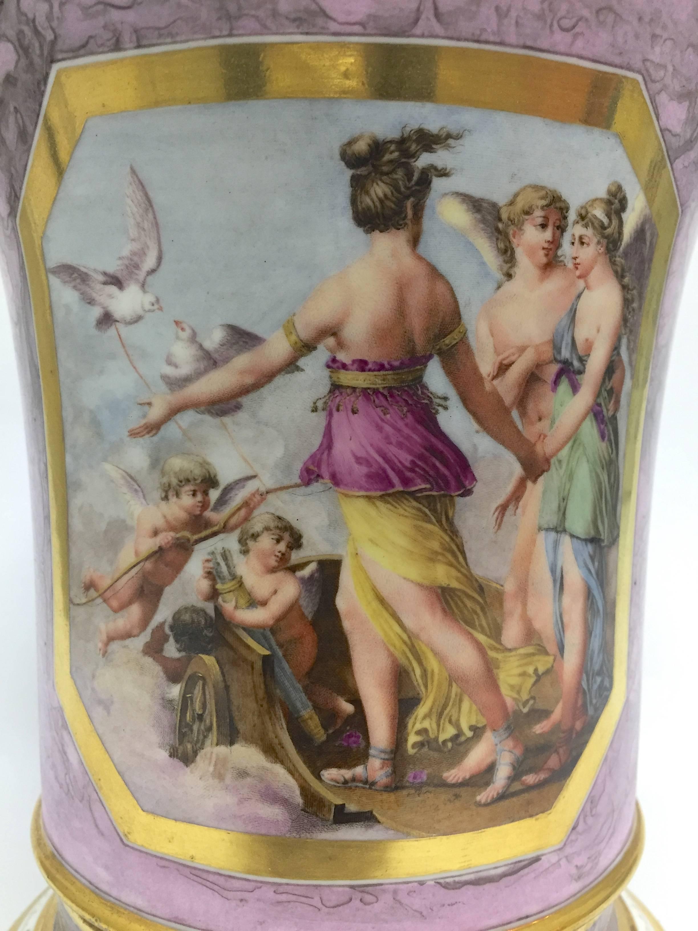 Period Vienna Porcelain Cachepots of the Highest Quality Early 19th Century In Excellent Condition For Sale In Redding, CA