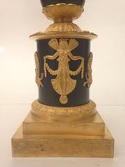 French Empire Gilt Bronze Candelabra Figures of Winged Nike, 19th Century