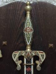 Vintage Spanish Sword Letter Opener Set, circa 1940s "Fantastic"