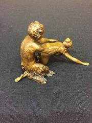 Vienna Austrian Bronze Signed Bergman Erotic Subject Cold Painted  1900