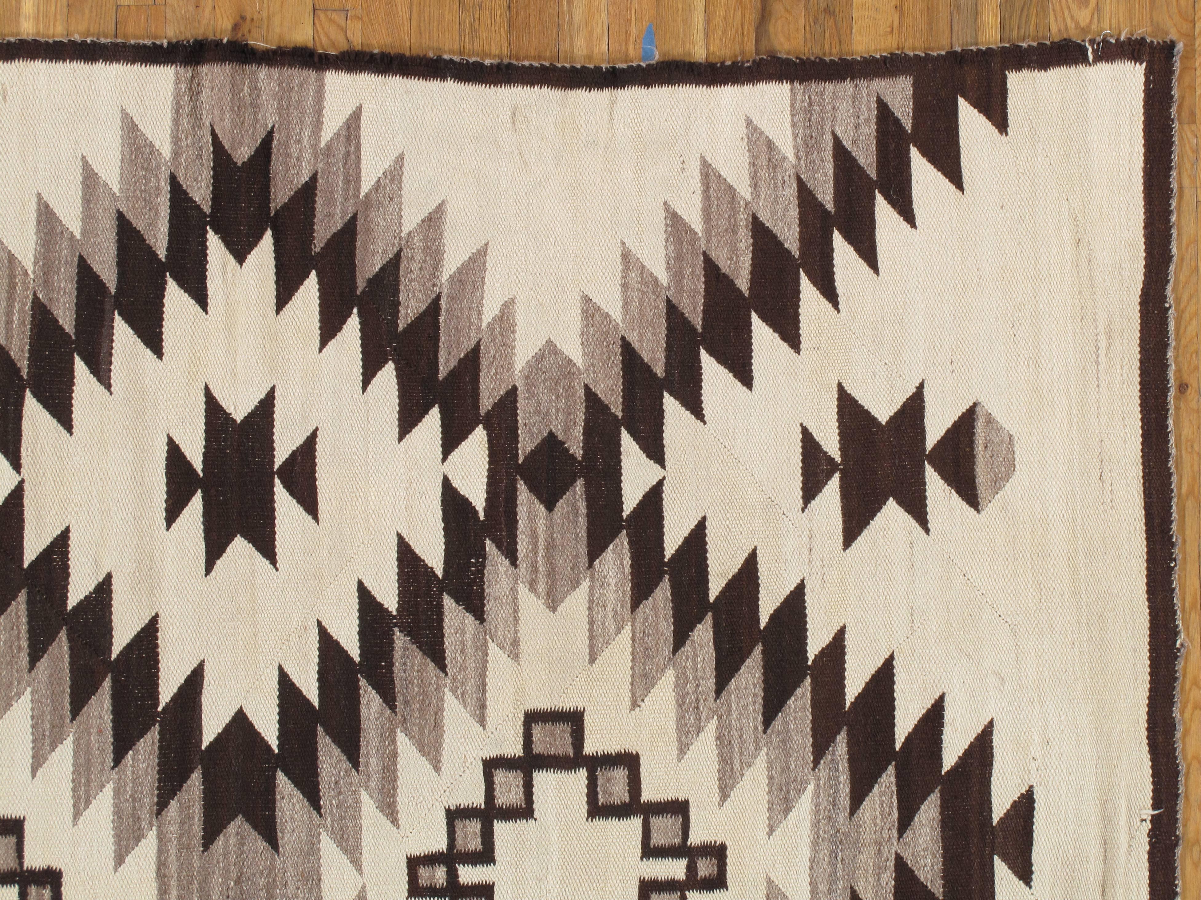 American Large Antique Navajo Carpet, Navajo