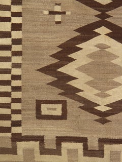 Navajo “Twin Mountain Diamonds” Rug Circa 1910  Early 20th-Century Diné Weaving
