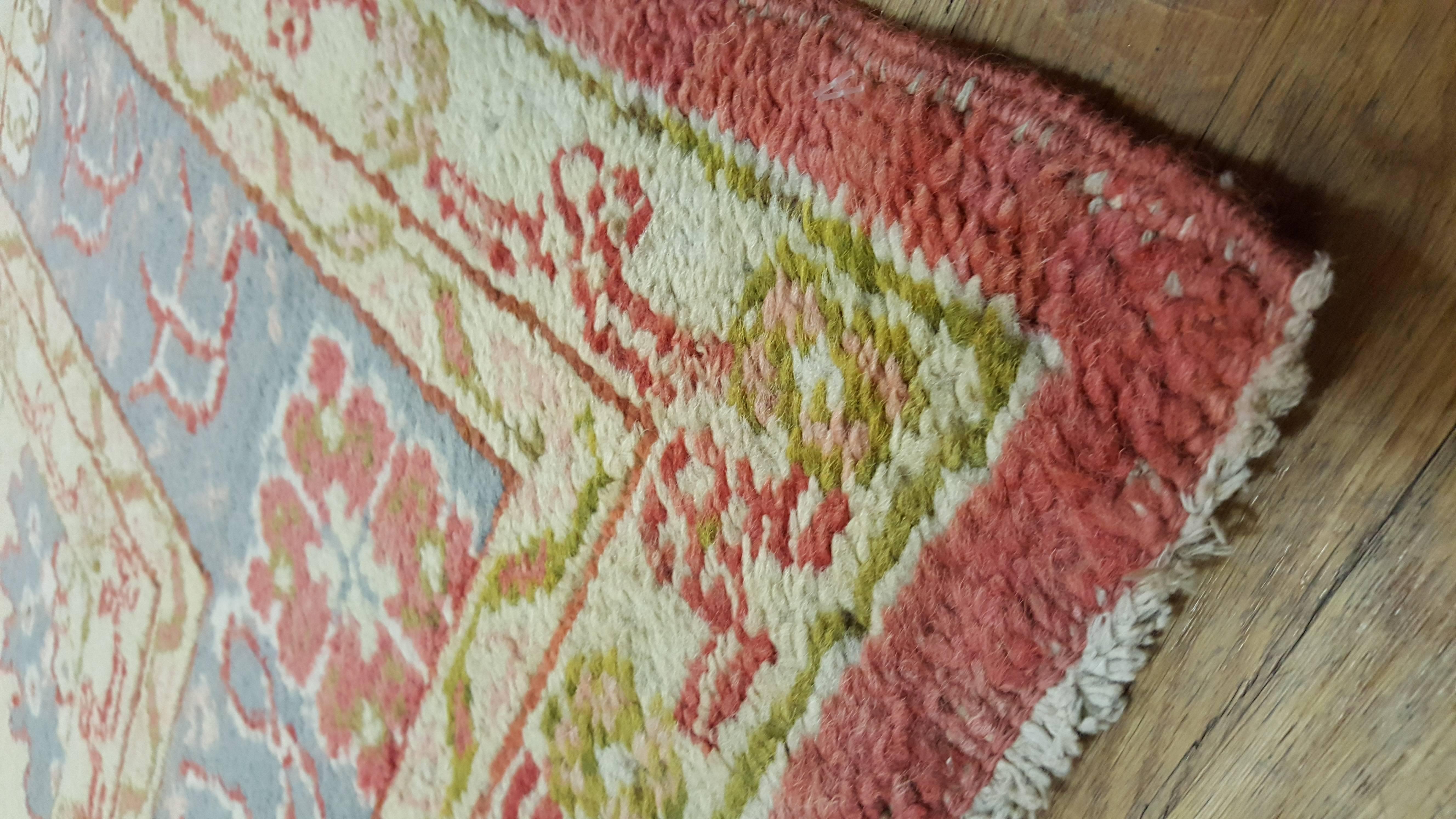 coral oriental rug