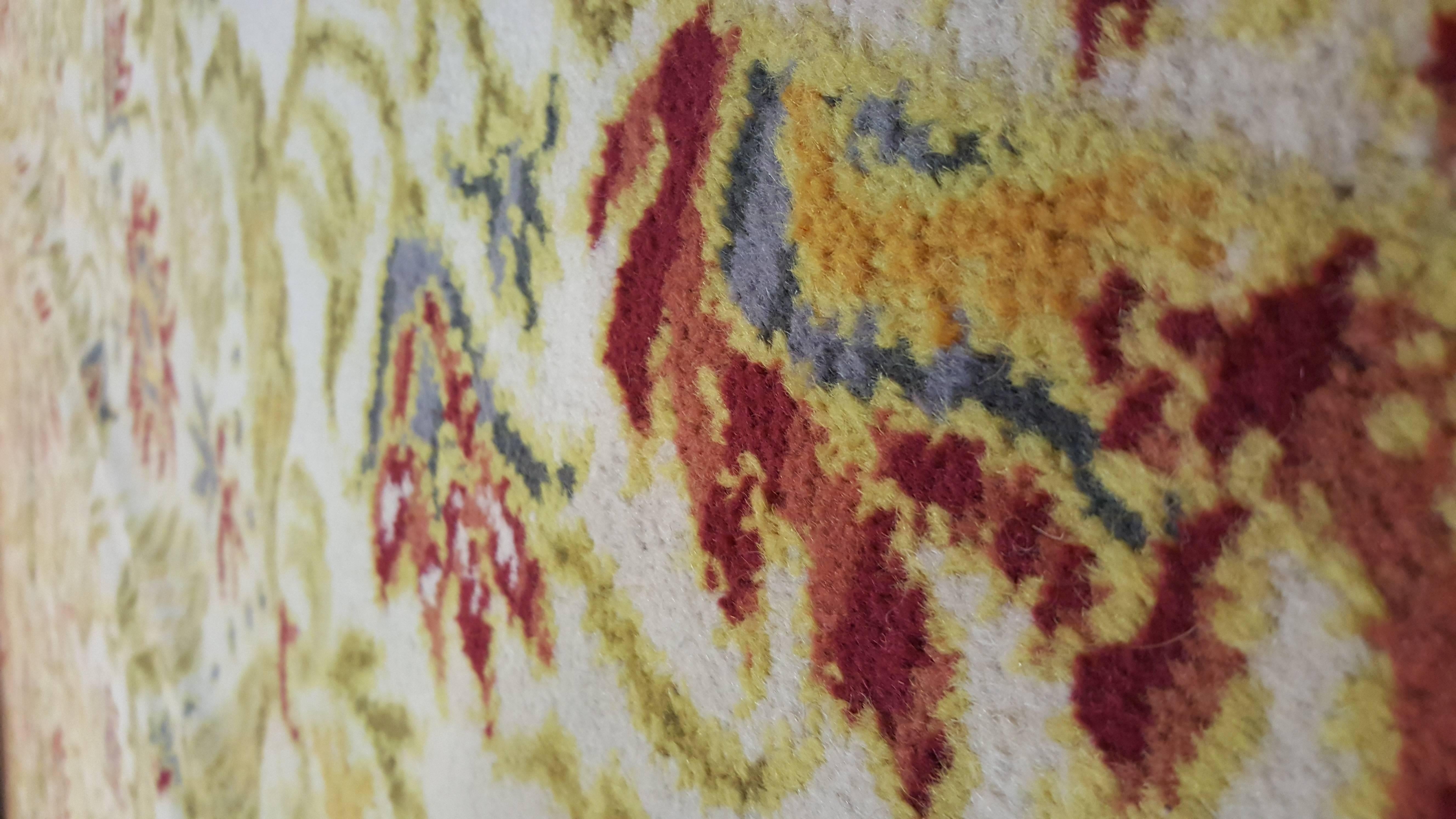 Wool Antique Portuguese Carpet For Sale