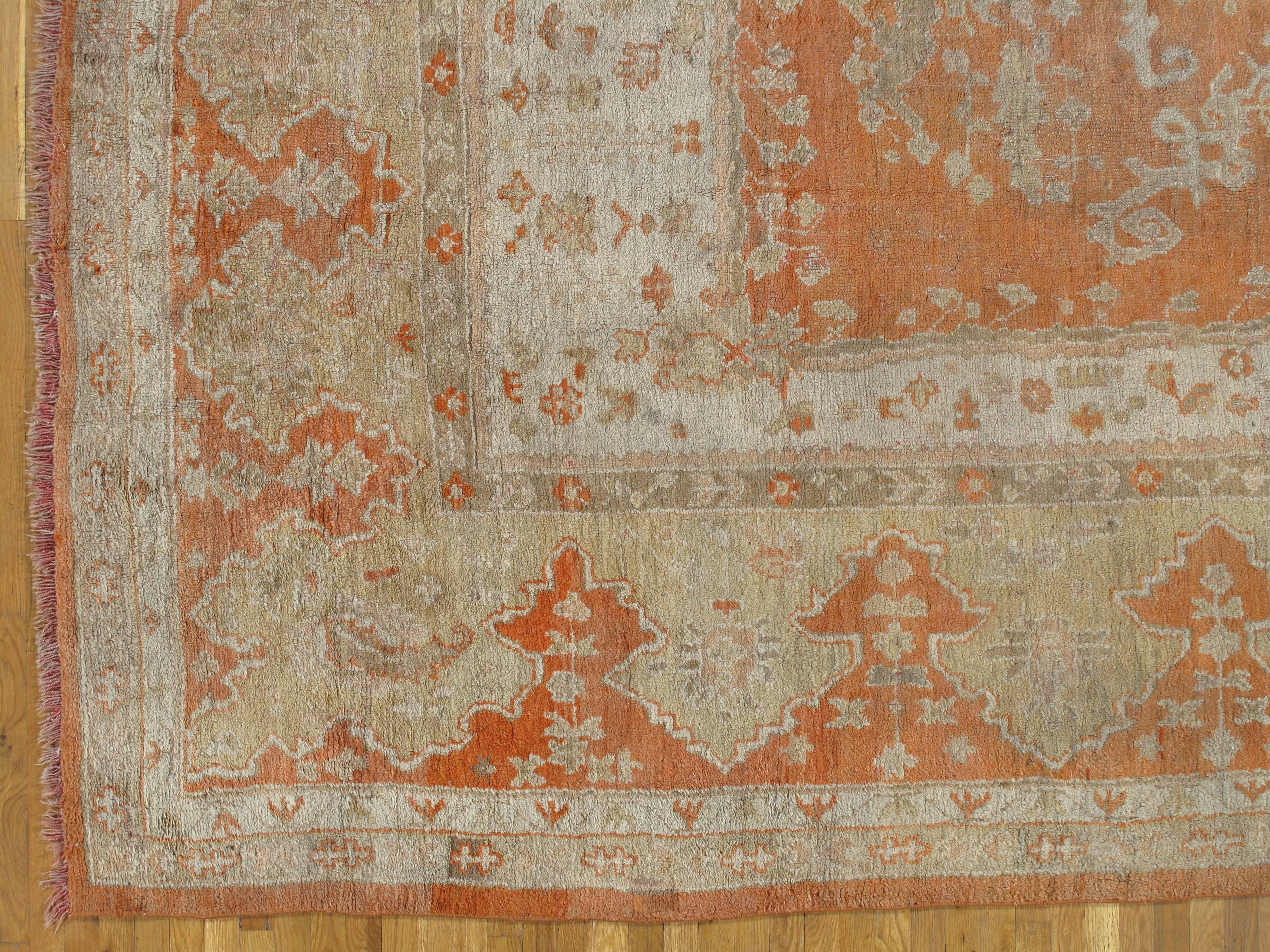 antique oushak rug