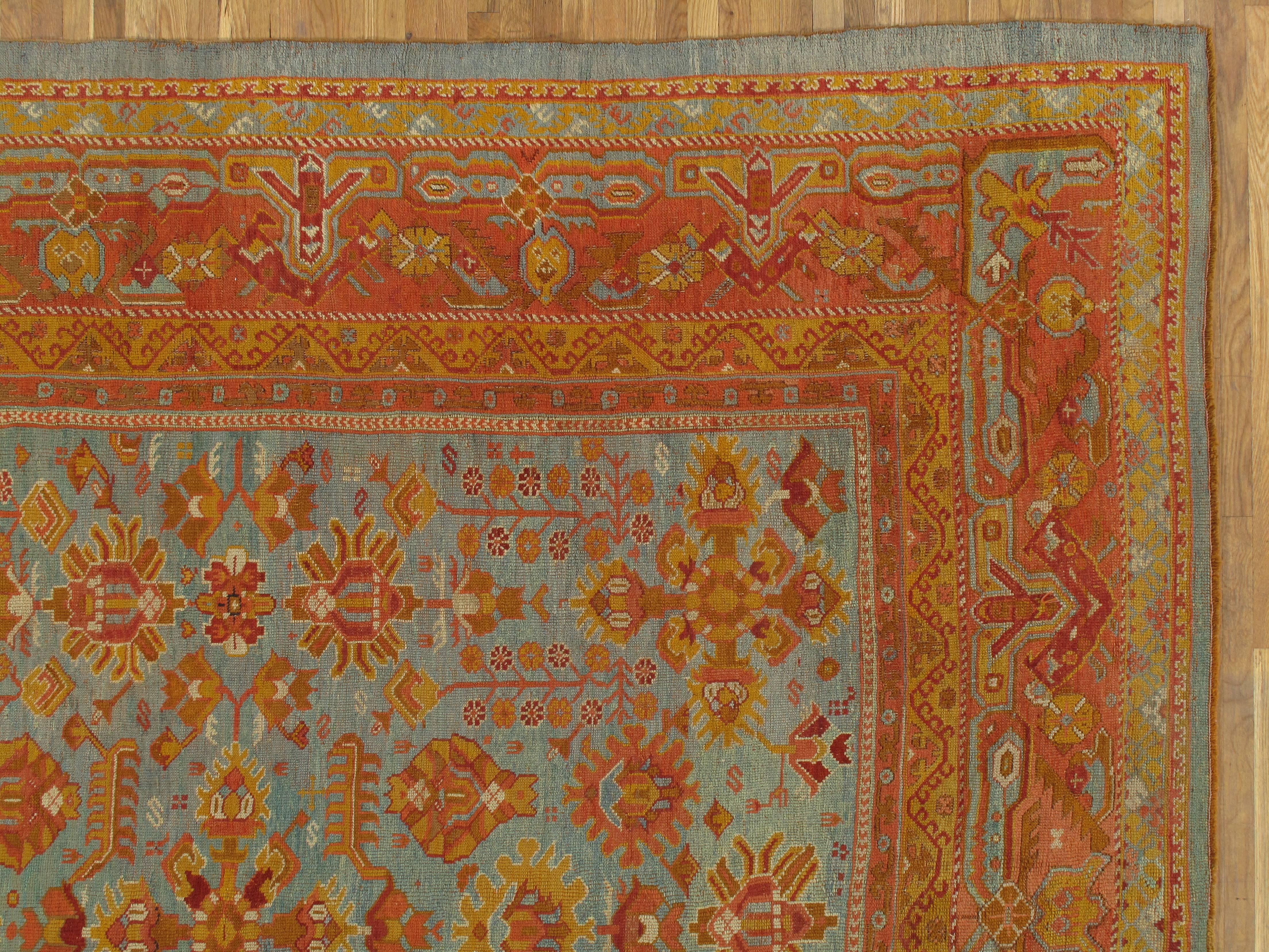 turquoise oriental rug