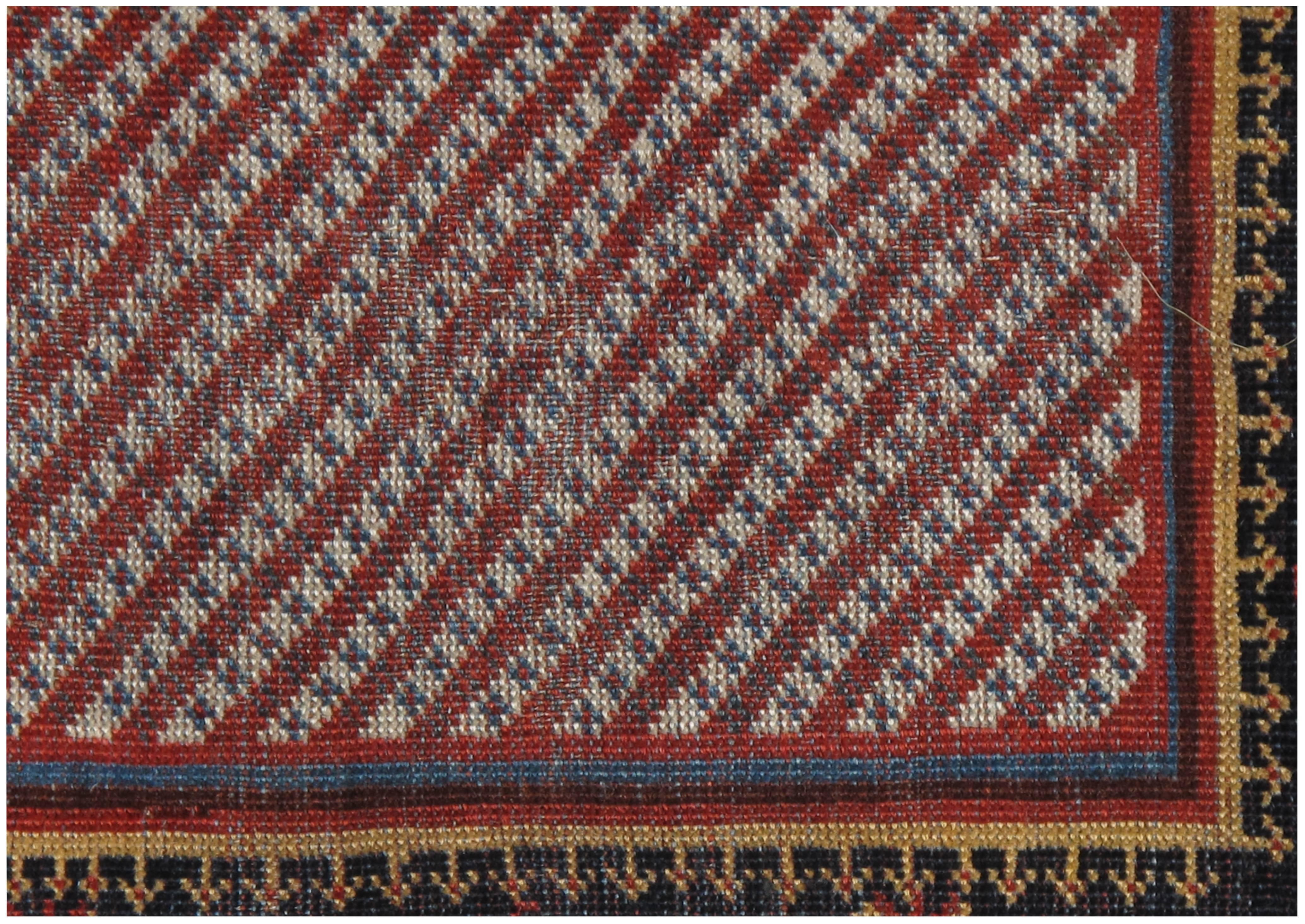 Antique Qashgai Rug, Handmade Persian Folk Art, circa 1850 In Good Condition In Port Washington, NY