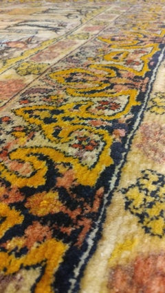 Antique Persian Pictorial Malayer Rug, Wall Hanging, King of Persia Handmade Rug