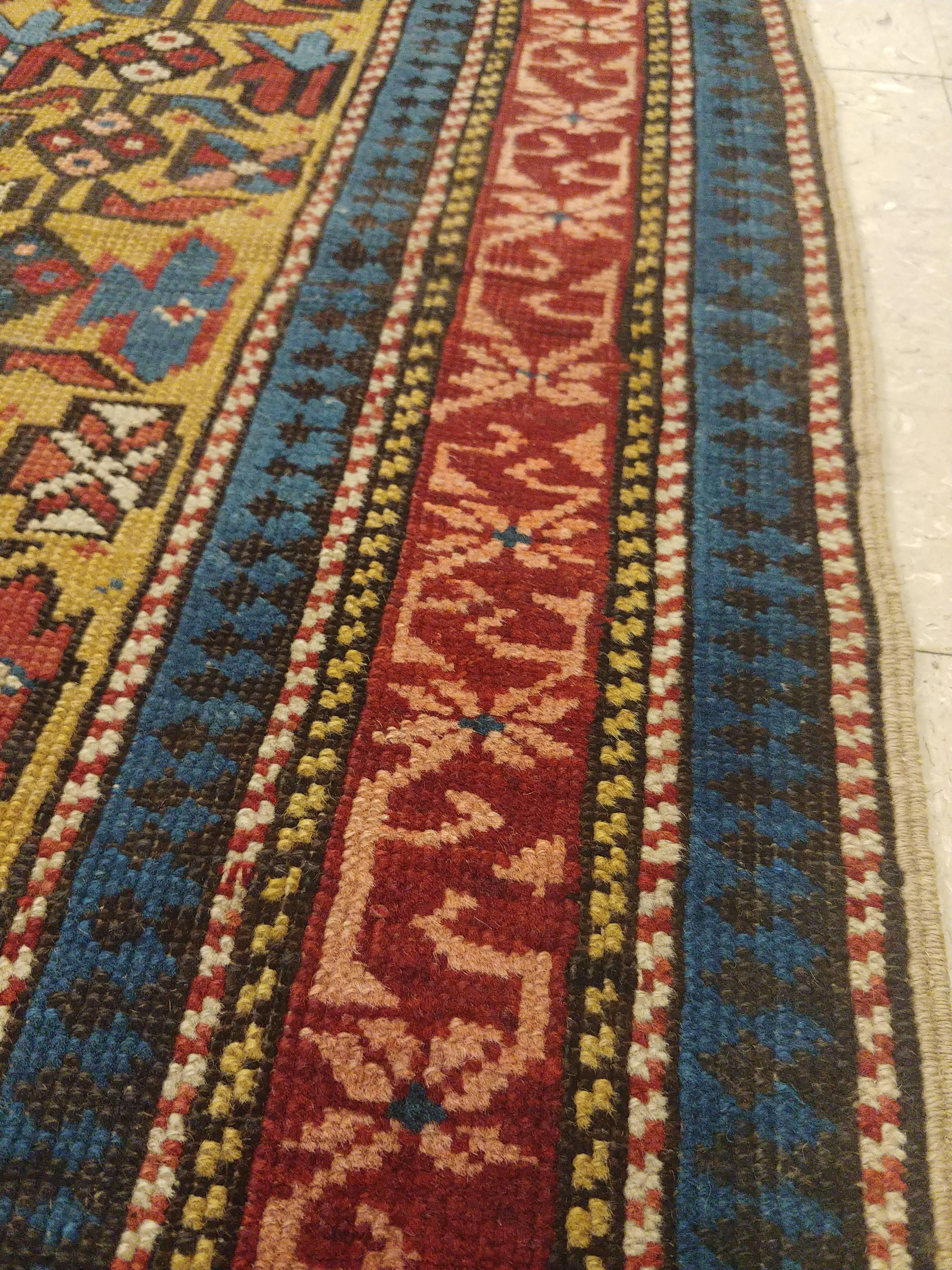 Antique Shirvan Rug, circa 1880 Hand Knotted, Wool Oriental Rug 2