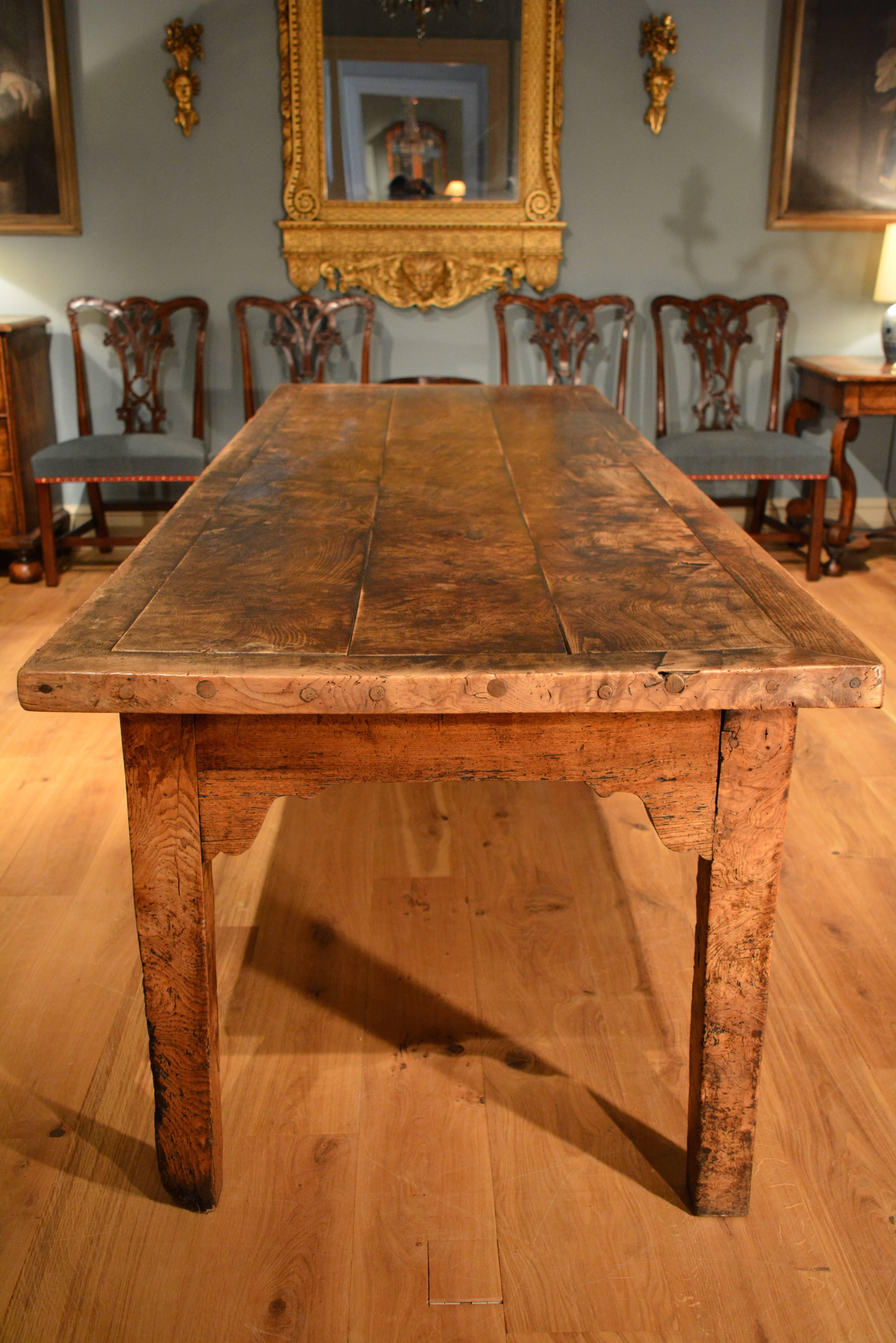 George III Farmhouse Table, circa 1800 In Good Condition In Salisbury Wiltshire, GB