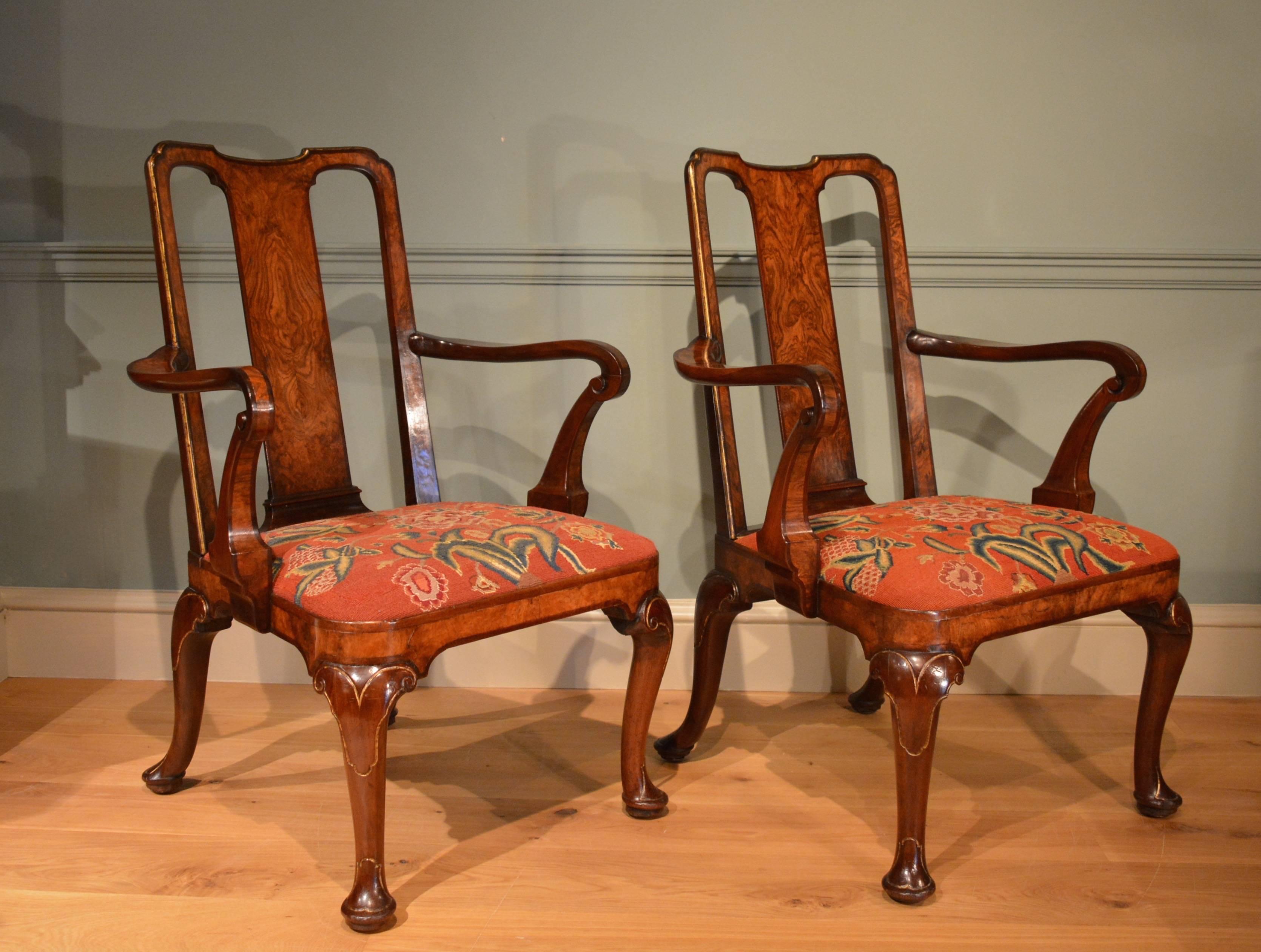 Georgian Fine Set of Four 18th Century Mahogany Chairs