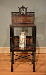 18th Century Chippendale Period Japanned Etagere or stand