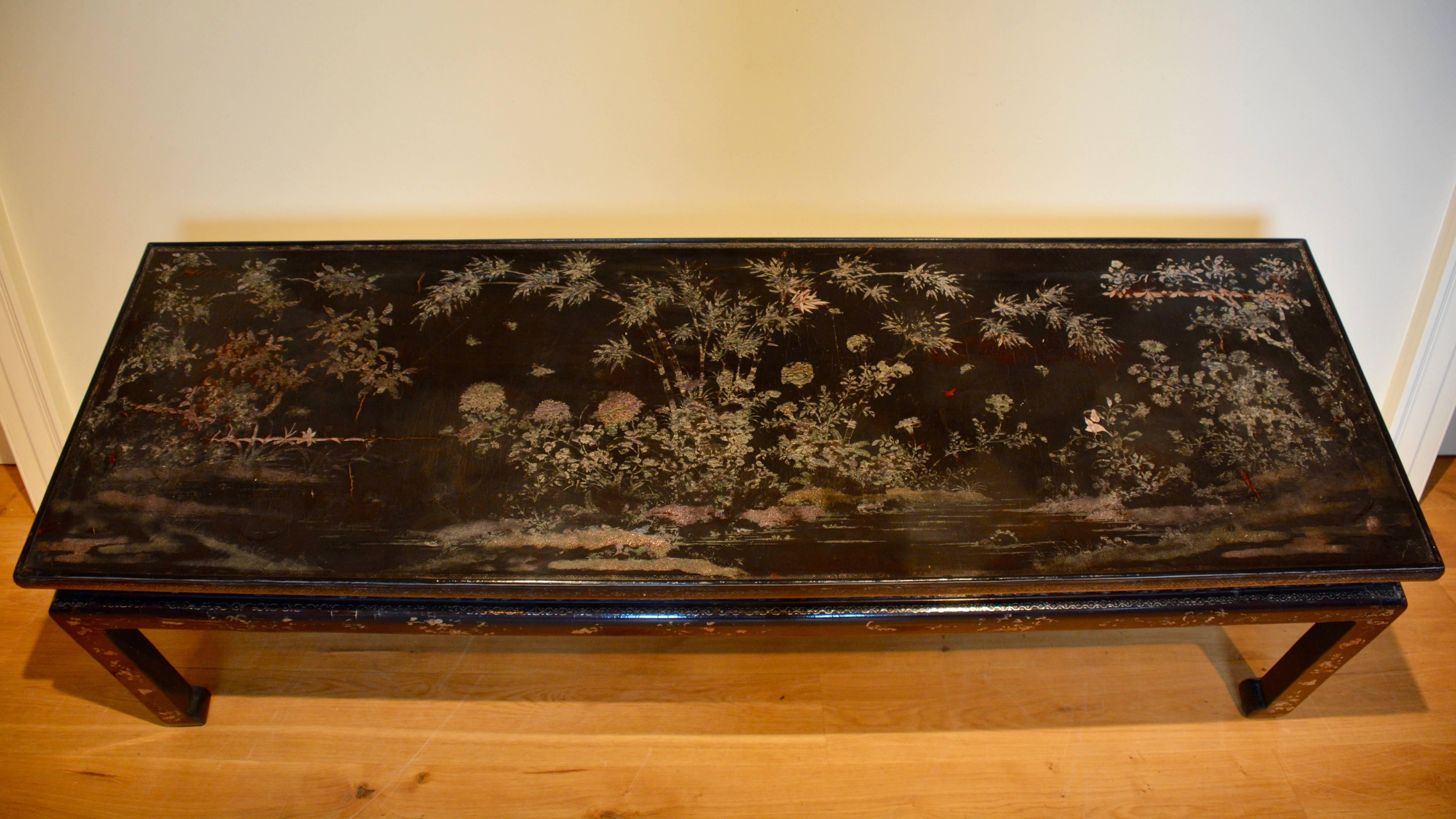 Qing Mid-18th Century Chinese Lacquer Coffee Table