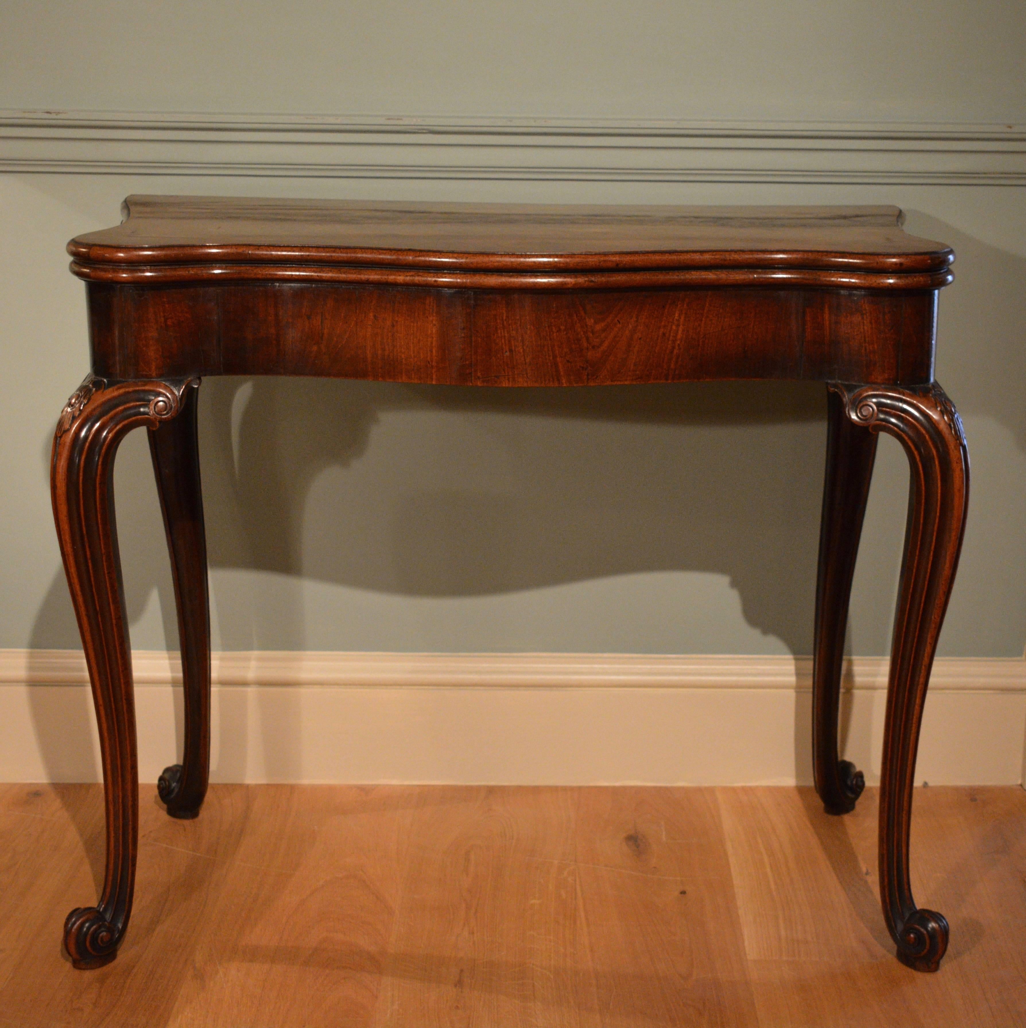 George III Fine 18th Century Mahogany Card Table For Sale