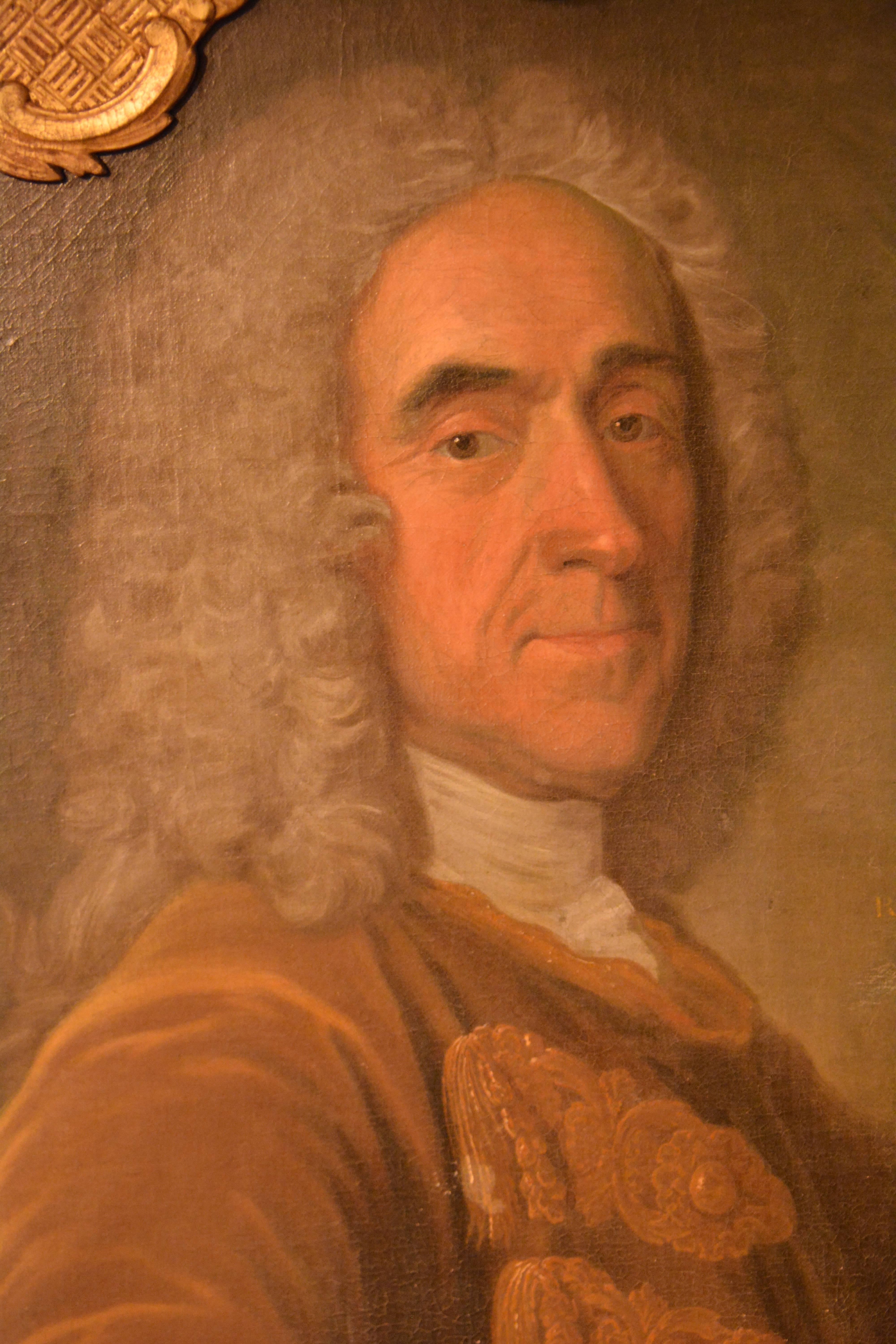 18th Century Oil Portrait of Richard Viscount Cobham In Excellent Condition In Salisbury Wiltshire, GB