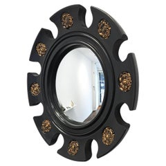 Renaissance Revival ‘Arnolfini’ Sunburst Convex Banker’s Mirror, Spain, c. 1950