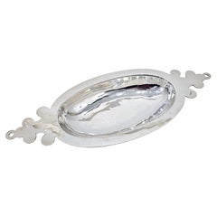 Centre de table en métal argenté de style colonial espagnol Valenti, Espagne, c. 1970