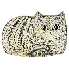 Abraham Palatnik Signed Amber Cat Op Art Sculpture, made in Brazil c. 1960