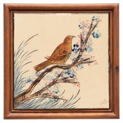 Diaz Costa Ceramic Hand Painted Artwork, circa 1960