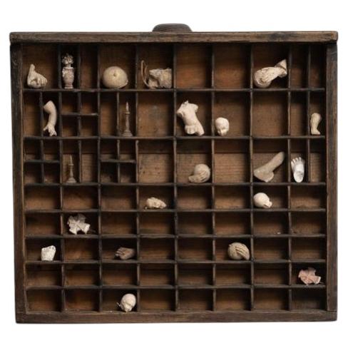 Cabinet of Curiosities Sculptural Artwork, circa 1950
