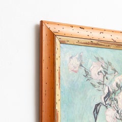 Framed Print After Van Gogh Artwork, Circa 1990