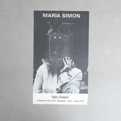 Poster originale della mostra del 1979 di María Simón