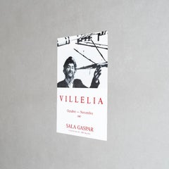 Original 1987 Exhibition Poster by Moisès Villèlia – Sala Gaspar, Barcelona