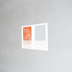 Original 1970 Exhibition Poster – Vilacasas/Claret at Galería Günther Franke