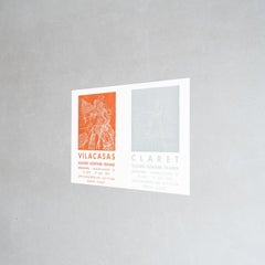 Original 1970 Exhibition Poster – Vilacasas/Claret at Galería Günther Franke