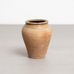 Traditional Spanish Ceramic Rustic Vase, circa 1960