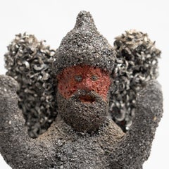 Ceramic and Metal Sculpture by Tia circa 1991
