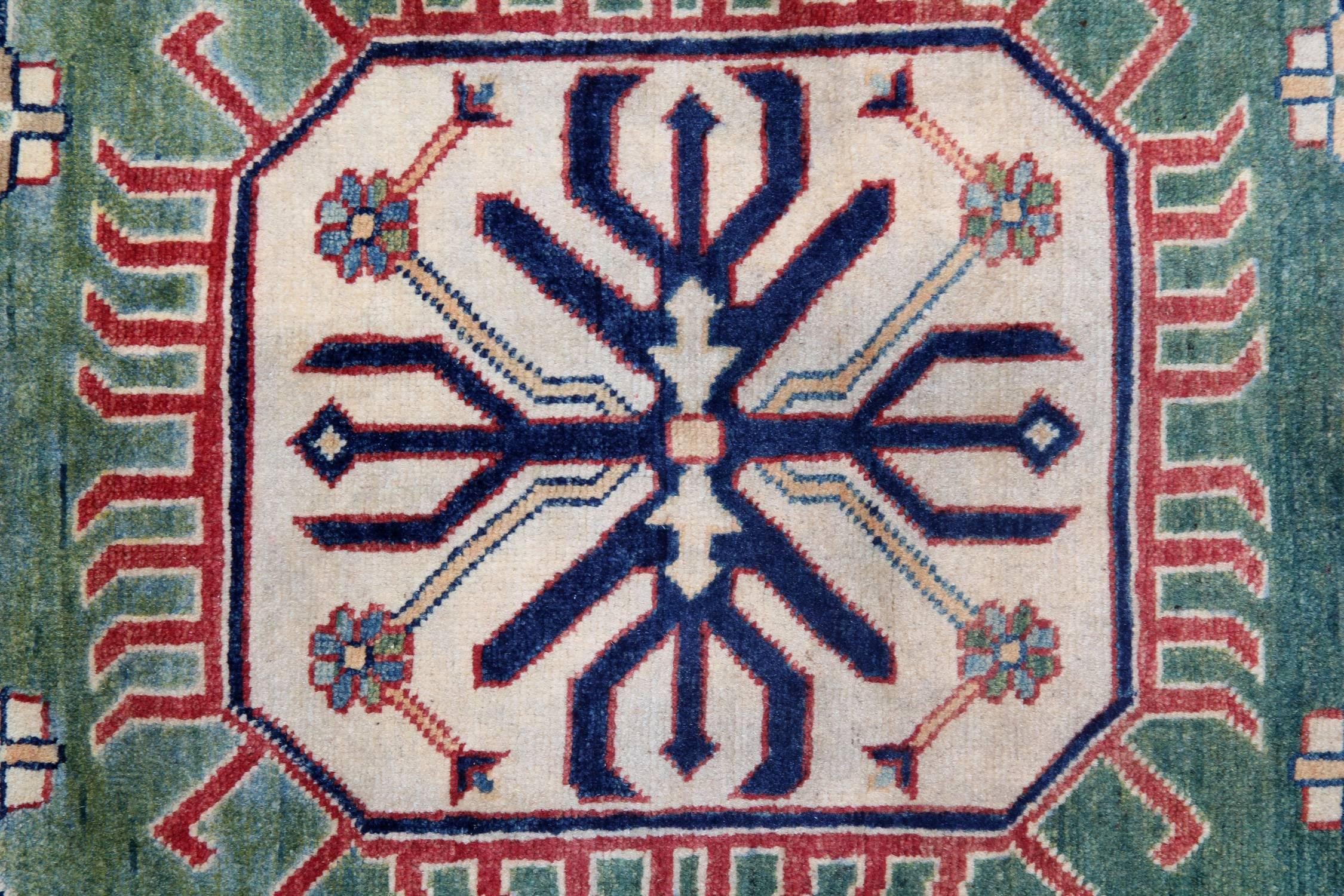 Hand-Woven Kazak Style Rugs, Carpet from Afghanistan